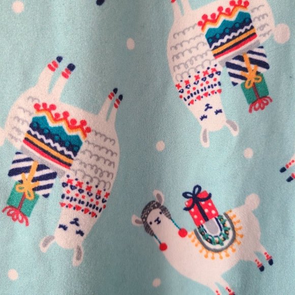 Cuddl Duds US Women's Size M Long Sleeve LLama Pajama Top Soft Stretch - Picture 3 of 10